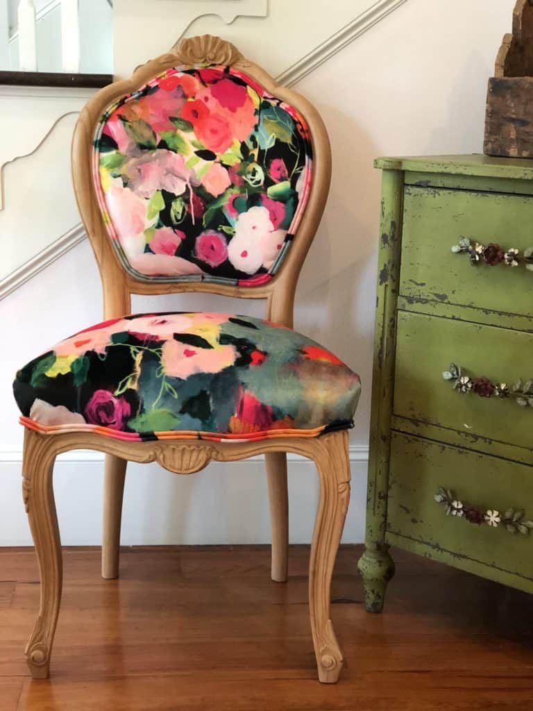 Clover Spring in Velvet - Chair Whimsy