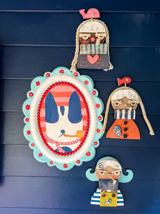 sea hags and my dog painted to match