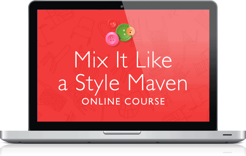Mix It Like a Style Maven Online Course displayed on laptop
